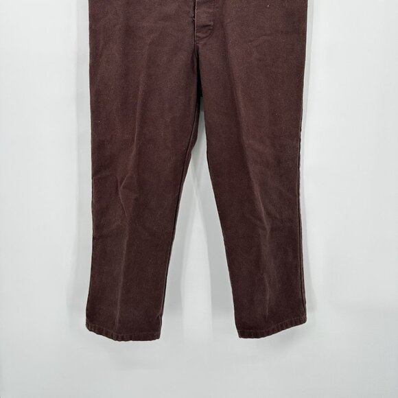 vintage WAH MAKER frontier pants trousers canvas western back buckle brown 36 - Picture 4 of 9